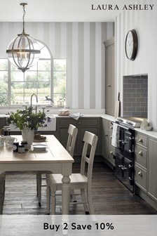 Dorset White Pair Of Dining Chairs by Laura Ashley