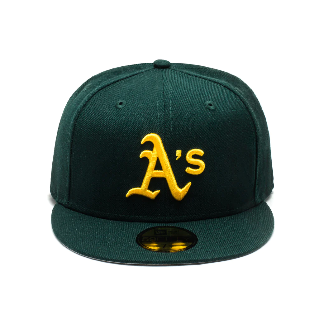 Oakland A's Original Yellow Logo Green