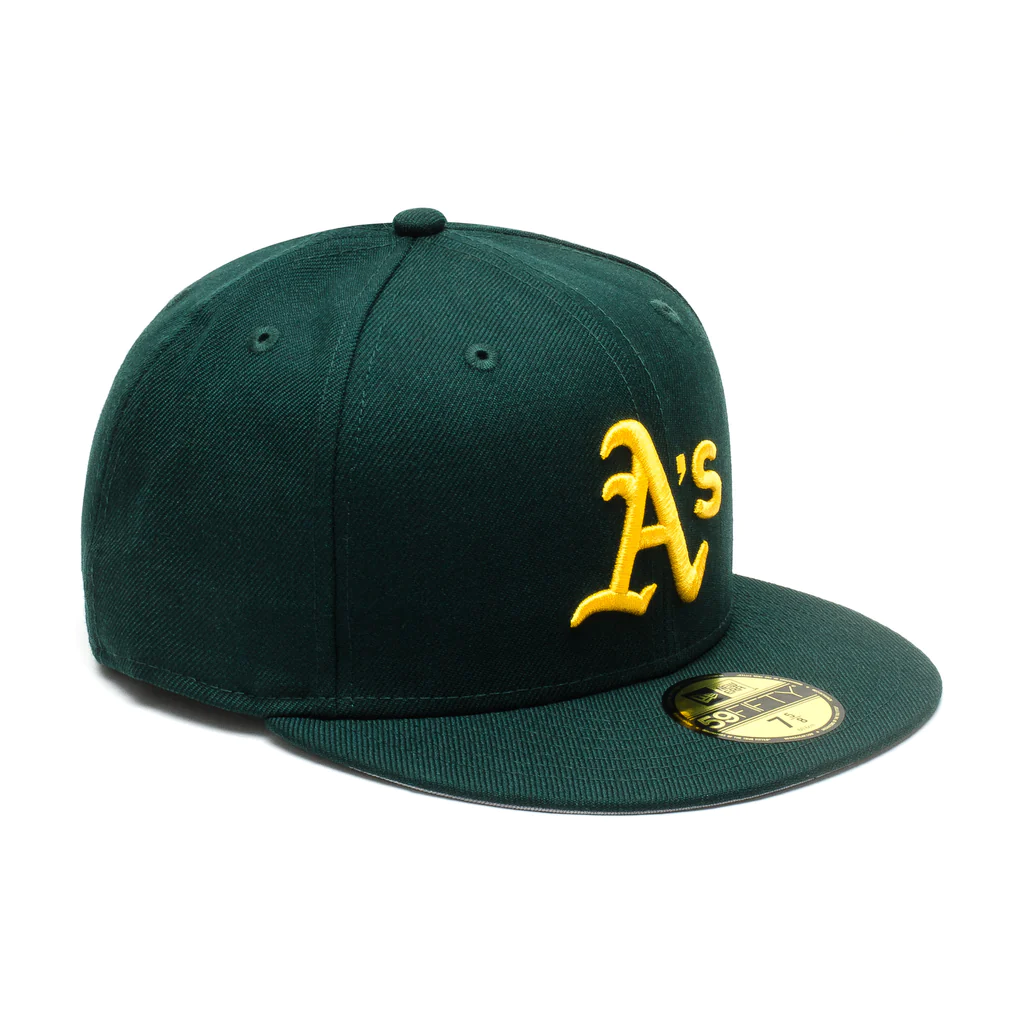 Oakland A's Original Yellow Logo Green